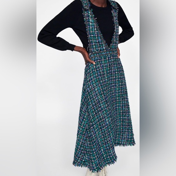 Zara tweed Pinfore - Picture 1 of 9